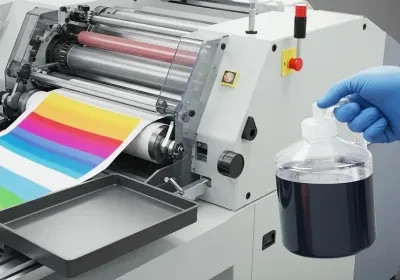 Tintas base agua AquaInk para procesos flexográficos de banda angosta. 